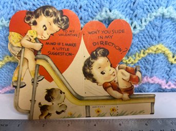 1947 Slide In My Direction Vintage Valentine