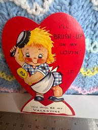 Mechanical Brush Up On My Love Moving A-Meri-Card Valentine Card