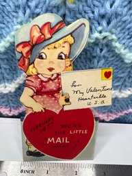 Mechanical Litho P-923/1 Letter Vintage Valentine Card