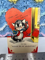 Vintage Hallmark Cat Valentine Card