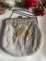 Antique Seed Bead French Purse