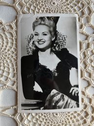 Betty Grable Postcard