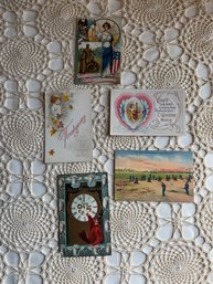 Vintage Textured Post Cards