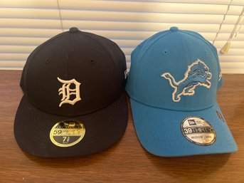 Lot Of 2 Detroit Baseball Hats