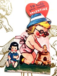 Ill Build Your Castle 1954 Pop Up Valentine Card