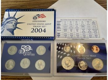 2004 US Mint Quarter & US Mint Proof Set