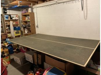 Vintage Wood Ping Pong Table