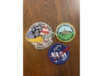Vintage Patch Lot Of Three Space NASA