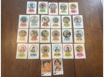 The Monkey's Trading Card Lot Of Twenty-Five Ribbon Stickers