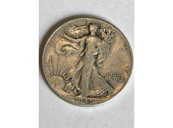 1941 Walking Liberty Half Dollar US Coin
