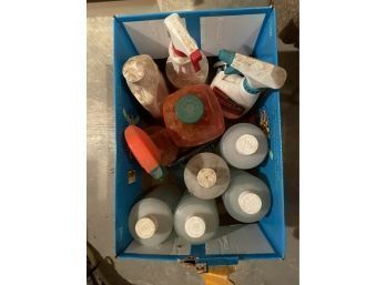 Cleaning Used Products Blue Box