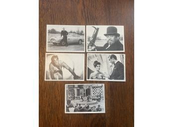 James Bond 007 Trading Card Lot Of Five Sean Connery 1960's