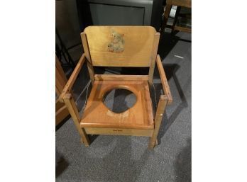 Antique Wood Potty Chair