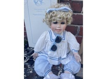 Michelle - Virginia Ehrlich Turner Porcelain Doll Collection By Heritage Hamilton With Accessories In Box