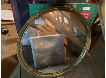 Mirror Round Gold Frame