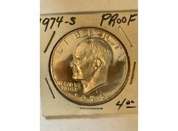 1974 S Eisenhower US One Dollar Proof Coin
