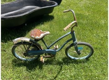 Vintage Childrens Bike For Lawn Garden Decor Or Project