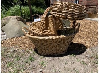 Basket Lot Natural Laundry Storage Baskets