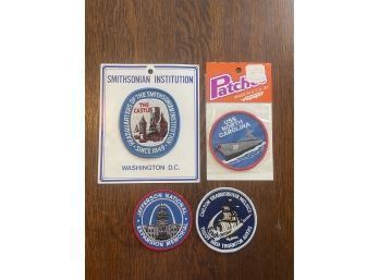 Vintage Patches Lot Four Smithsonian USS North Carolina