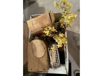 Mixed Lot - Bug Catchers Home Decor  & Faux Yellow Flowers