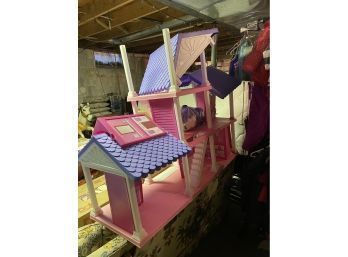 Large Barbie Style Doll House Childrens Toy