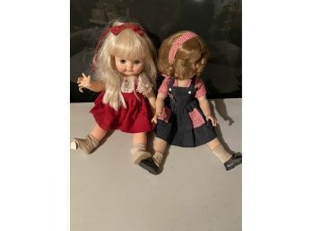 Antique Doll Lot Of Two Dolls Shirley Temple