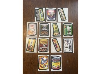 Wacky Packages Old School Trading Cards Lot Of Thirteen Topps