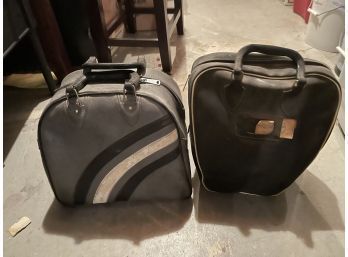 Vintage Bowling Ball Bag And Shoes Lot Of Two Sets
