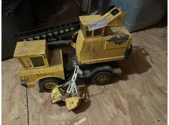Antique Tonka Truck Crane Yellow