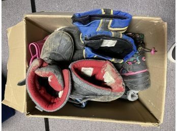 Kid Shoes And Boots Children's Lot In Brown Box