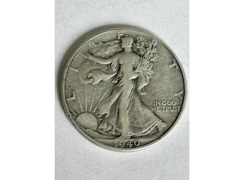 1940 Walking Liberty Half Dollar US Coin