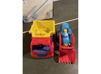 Toy Trucks Plastic Lot Of Two