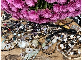 Beaded Jewelry Lot - Necklaces, Bracelets, & Earrings