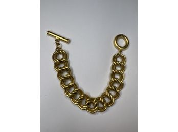 Vintage Signed Givenchy Link Bracelet With Toggle Clasp