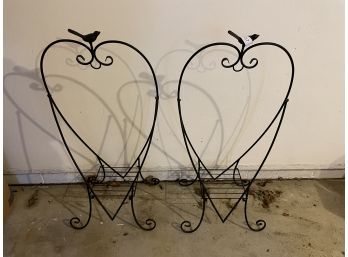 Plant Stand Lot Of Two Metal Stands