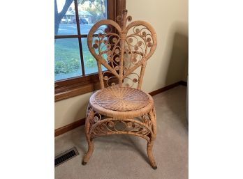 Chair Wicker Natural Vintage