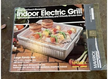 Indoor Electric Grill - Family Size Cool Stoneware