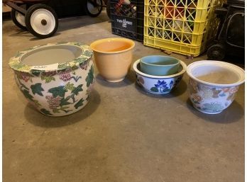 Garden Flowerpot Ceramic Lot