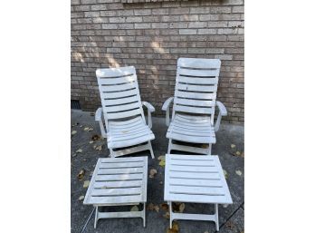 Outdoor Patio Furniture- Two Chairs & Table