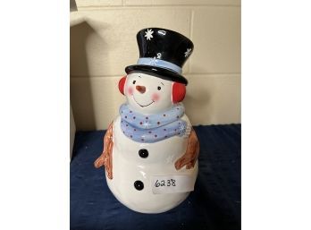 Snowman Christmas Cookie Jar