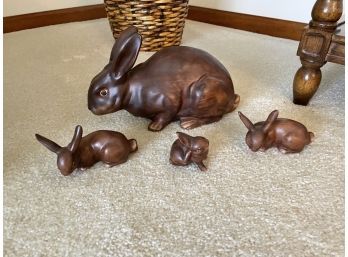 Bunny Lot Of Four Bunnies Rabbit