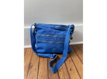 Kipling Purse Blue With Silver Hardware