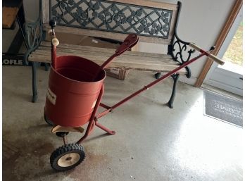 Cyclone Vintage Seeder Spreader With Attachment - Works Great!