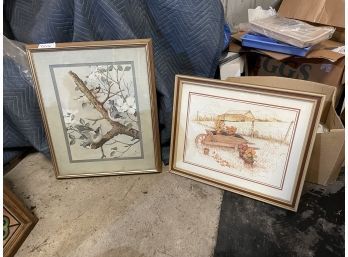 Wall Decor Lot Of Two Pieces Of Art