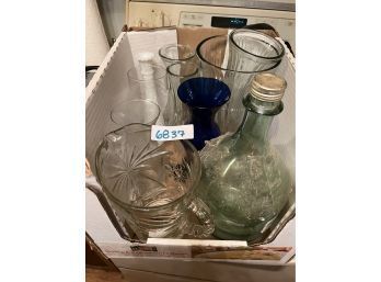 Glass Vase & Bottle Lot