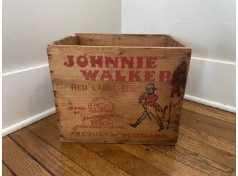 Jonnie Walker Red Label Liquor Wood Box
