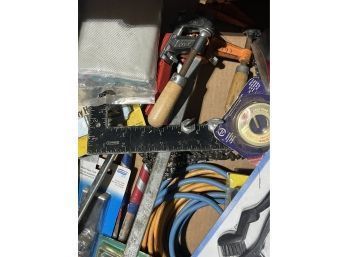 Box Lot Of Tools & Home Repair Items