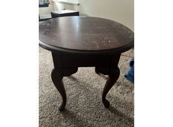 Broyhill Wood End Table With Drawer