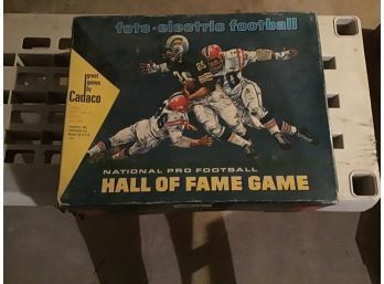 Vintage Foto Electric Football Game In Box