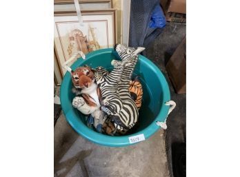 Zebra Tiger Toy Plush Decor Lot